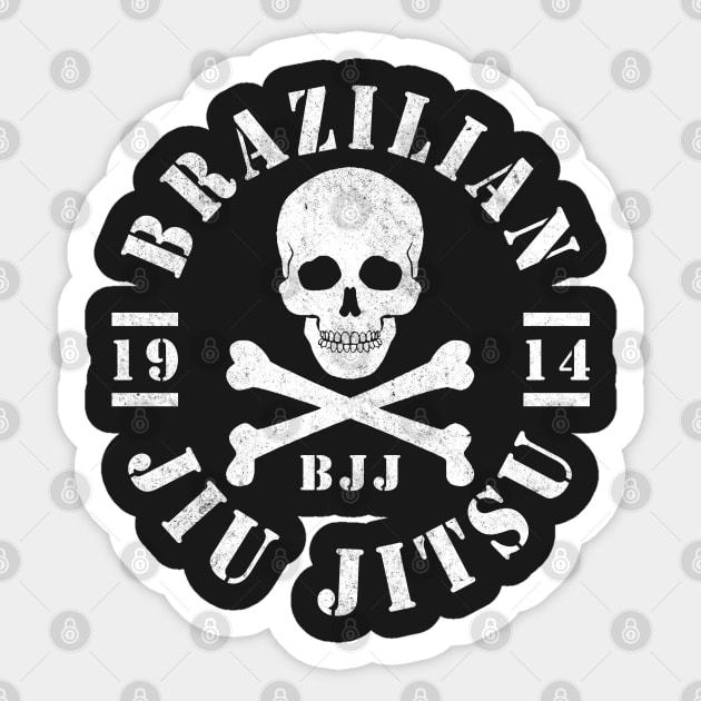 JIU JITSU - BRAZILIAN JIU JITSU Sticker by Tshirt Samurai